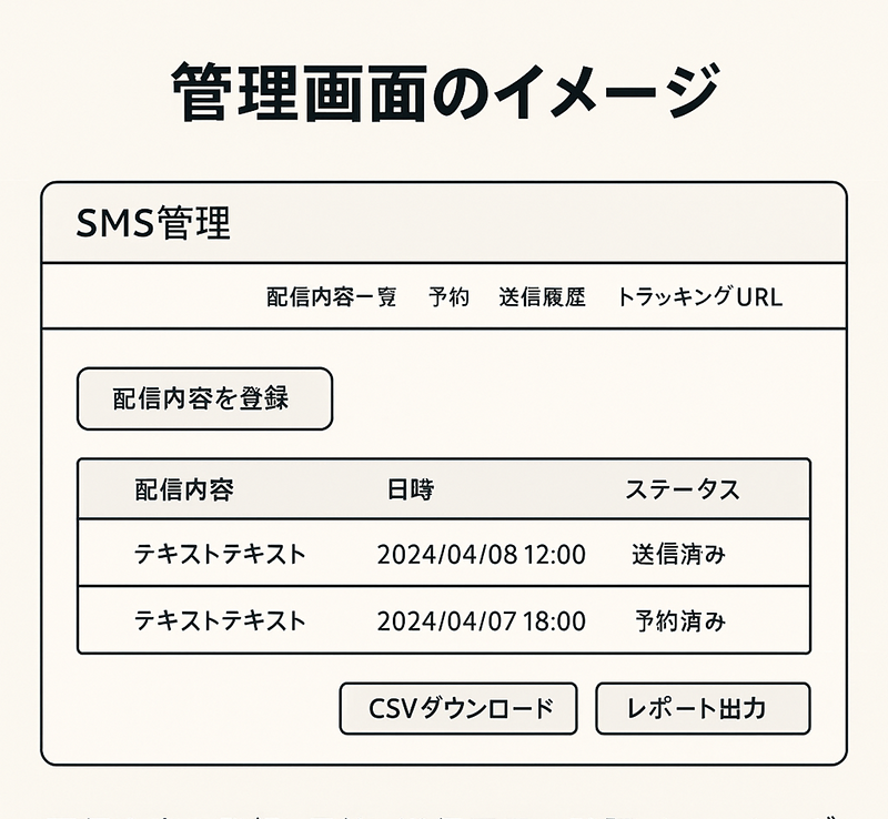 誰でも使える、直感的な管理画面
